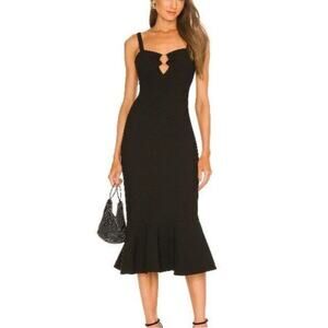 NWT Likely Tia Sleeveless Black Mermaid Midi Dress 6